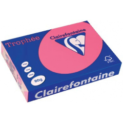 Clairefontaine Trophée Intens, gekleurd papier, A4, 80 g, 500 vel, fuchsia