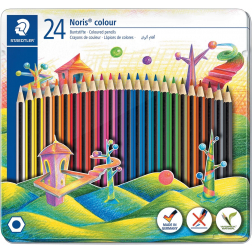 Staedler kleurpotloden Noris Colour, metalen doos 24 stuks