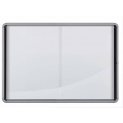 Nobo Premium Plus binnenvitrine, schuifdeuren met hoekslot, magnetisch, 27 x A4