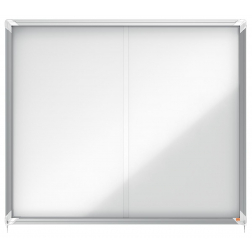 Nobo Premium Plus binnenvitrine, schuifdeuren met hoekslot, magnetisch, 15 x A4
