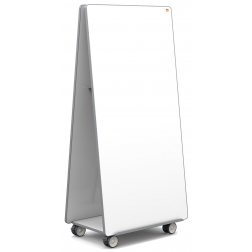 Nobo Move & Meet mobiel systeem met 2 whiteboard panelen, ft 180 x 90 cm