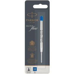 Parker Quinkflow vulling voor balpen medium, blauw, op blister