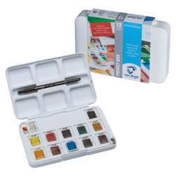 Van Gogh aquarelverf, pocket box met 12 halve napjes