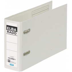 Elba Rado Plast ordner voor ft A5 dwars, wit, rug van 7,5 cm