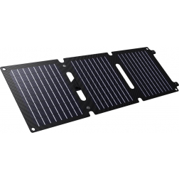 Trust Zuny opvouwbaar zonnepaneel, ideaal voor het opladen van smartphones en tablets, 20 W