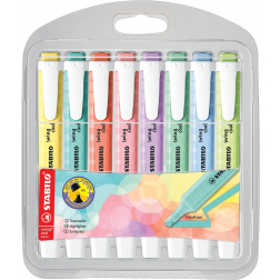 STABILO swing cool pastel markeerstift, etui van 8 stuks