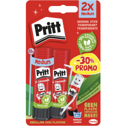Pritt plakstift, 22 g, blister van 2 stuks, korting van 30 %