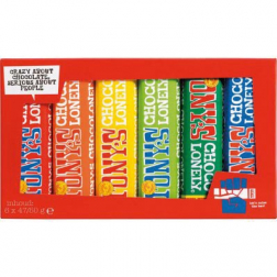 Tony's Chocolonely chocoladereep, 47/50g, 6 stuks, mix