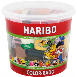 Haribo snoepgoed, emmer van 650 g, Color-Rado