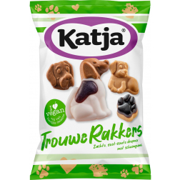 Katja Trouwe Rakkers snoep, zachte zoet-zure dropmix met schuimgums, zak van 250 g