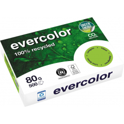 Clairefontaine Evercolor, gekleurd gerecycleerd papier, A4, 80 g, 500 vel, appelgroen