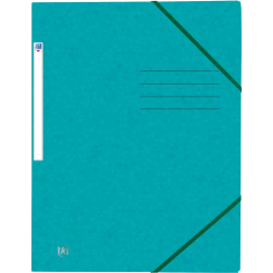 Oxford Top File+ elastomap, voor ft A4, aquablauw