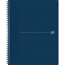 Oxford Origin spiraalschrift, ft A4+, 140 bladzijden, geruit 5 mm, blauw