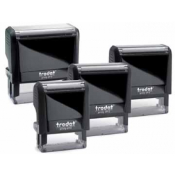 Trodat Printy tekststempel, met voucher Printy 4911, ft 38 x 14 mm, op blister