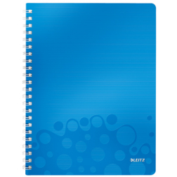 Leitz Schrift WOW ft 21 x 29,7 cm (A4), gelijnd, blauw