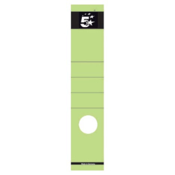 5 Star rugetiketten 8 cm, lang, groen, pak van 10