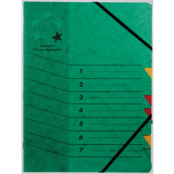 5 Star sorteermap groen, 7-delig