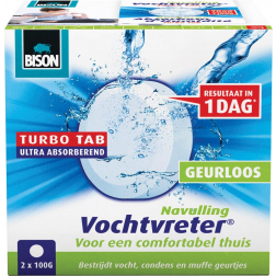 Bison navulling voor ontvochtiger Ambiance, doos van 2 tabs van 100 gram