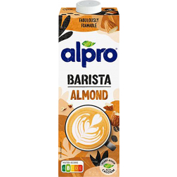 Alpro Barista plantaardige amandelmelk, 1 l, pak van 8 stuks