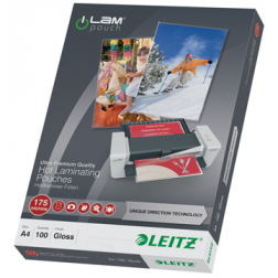 Leitz lamineeretuis Ilam ft A4, 2 x 175 micron, (350 micron), pak van 100 stuks