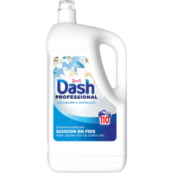 Dash Professional 2 in 1 Formula Fleurs de Lotus & Lily wasmiddel, fles van 4,95 liter, 110 wasbeurten