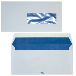 Enveloppen ft 114 x 229 mm strip, venster rechts (ft 40 x 110 mm)