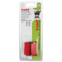 Trodat vervangkussen rood, voor stempel 4911/4820/4822/4846, blister met 2 stuks