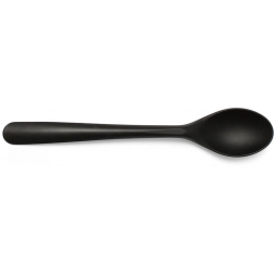 Conpax Folia dessertlepel, herbruikbaar, uit CPLA, 14,5 cm, zwart, pak van 50 stuks