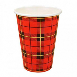 Scotty drinkbeker uit karton, 180 ml, 100 stuks, rood