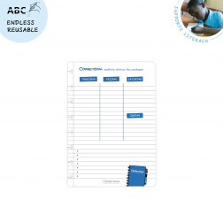 Correctbook A5 set met 5 weekplanner bladen, 10 pagina's (5 vel), uitwisbaar / herbruikbaar