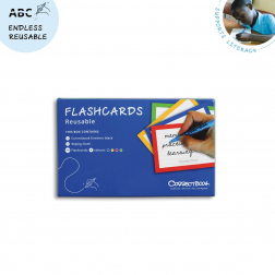 Correctbook Flashcards (systeemkaarten), uitwisbaar / herbruikbaar, gelijnd, pak van 144 stuks