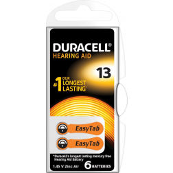 Duracell hoortoestelbatterijen DA13, blister van 6 stuks