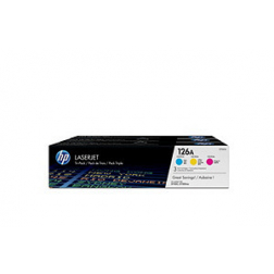 HP Toner Rainbow-Kit (c,m,y) 126A - 1000 pagina's - CF341A