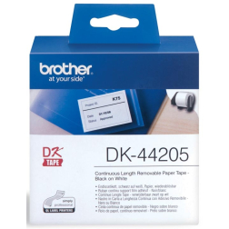 Brother doorlopende labelrol voor QL, ft 62 mm x 30,48 m, papier, verwijderbaar