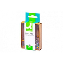 Q-CONNECT spelden 3 x 30 mm vernikkeld doos van 80 stuks