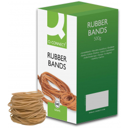 Q-CONNECT elastieken, breedte 1,5 mm, lengte 80 mm, nr 18, doos van 500 g
