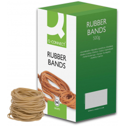 Q-CONNECT elastieken, breedte 1,5 mm, lengte 90 mm, nr 19, doos van 500 g