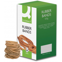 Q-CONNECT elastieken, breedte 3 mm, lengte 80 mm, nr 32, doos van 500 g