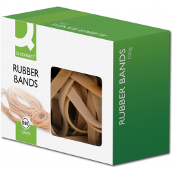Q-CONNECT elastieken, breedte 10 mm, lengte 120 mm, doos van 100 g