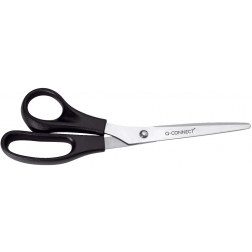 Q-CONNECT schaar, linkshandig, 21 cm, op blister