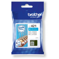 Brother inktcartridge, 200 pagina's, OEM LC-421C, cyaan