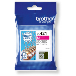 Brother inktcartridge, 200 pagina's, OEM LC-421M, magenta