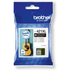 Brother inktcartridge, 500 pagina's, OEM LC-421XLBK, zwart