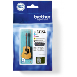 Brother inktcartridge, 500 pagina's, OEM LC-421XLVAL, 4 kleuren