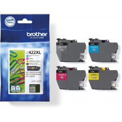 Brother inktcartridge, 1.500 - 3.000 pagina's, OEM LC-422XLVAL, 4 kleuren