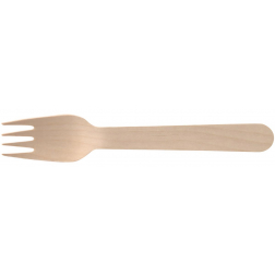Conpax vork Pure, uit hout, 16,5 cm, pak van 250 stuks