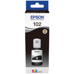 Epson inktfles 102, 7.500 pagina's, OEM C13T03R140, zwart