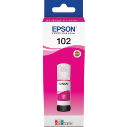 Epson inktfles 102, 6.000 pagina's, OEM C13T03R340, magenta