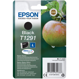 Epson inktcartridge T1291, 380 pagina's, OEM C13T12914012, zwart