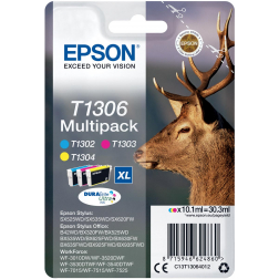 Epson inktcartridge T1306, 600-1.005 pagina's, OEM C13T13064012, 3 kleuren